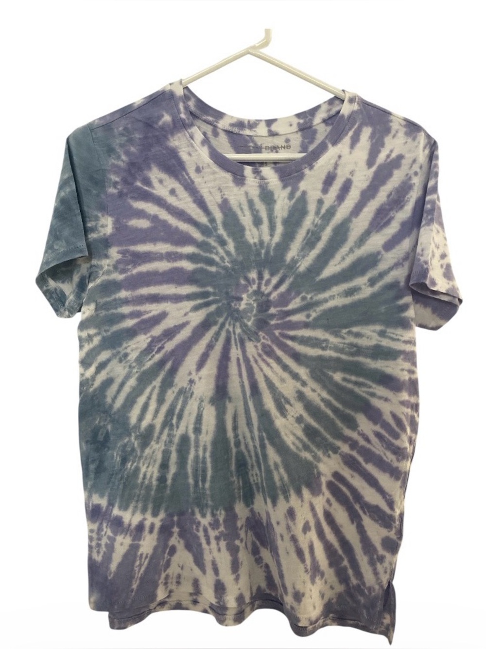 Lucky Brand Lavender and Teal Tie-Dye Tee